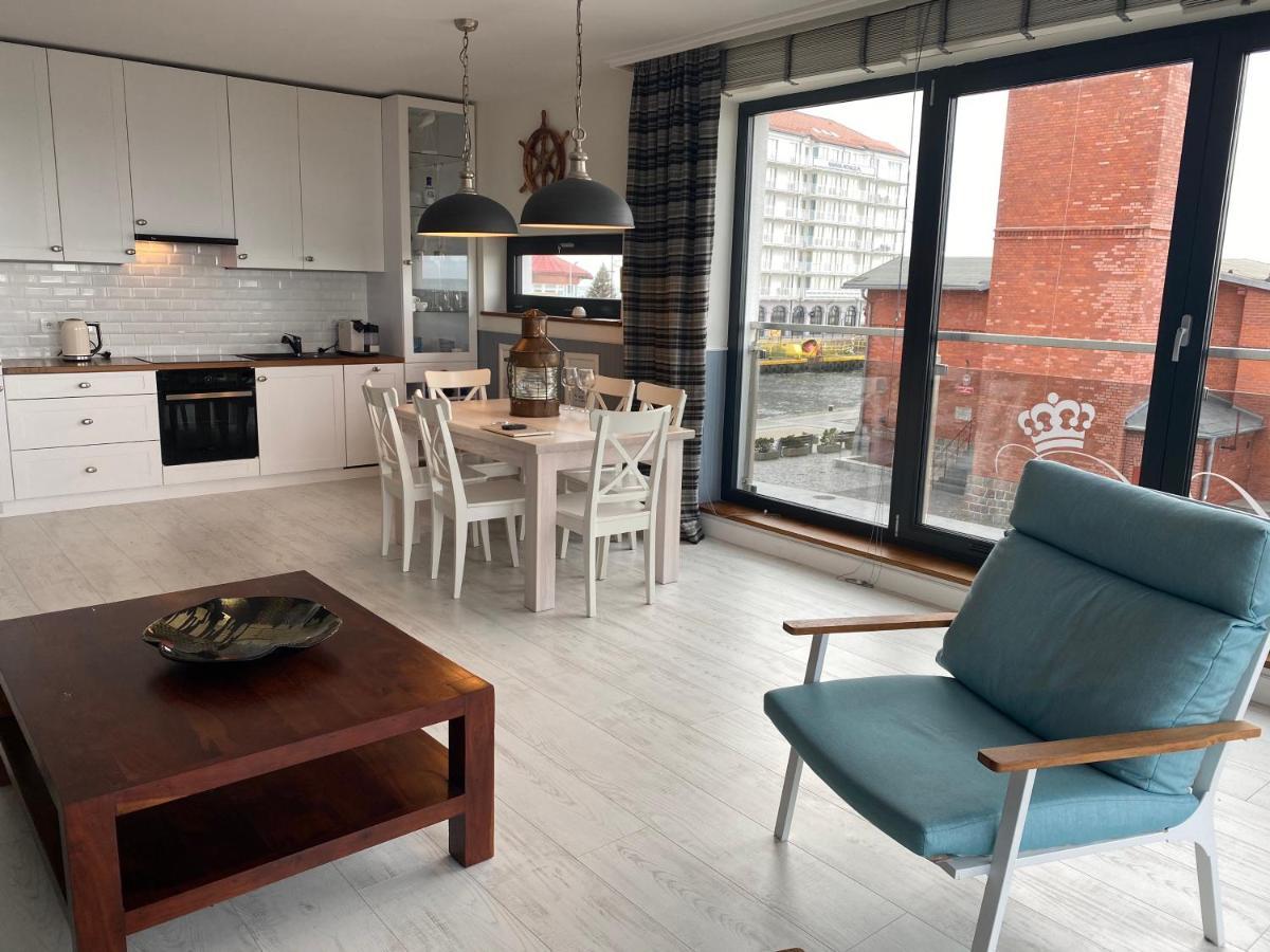 Apartament Blekitny Przy Latarni Ujście-Darłowskie Eksteriør billede